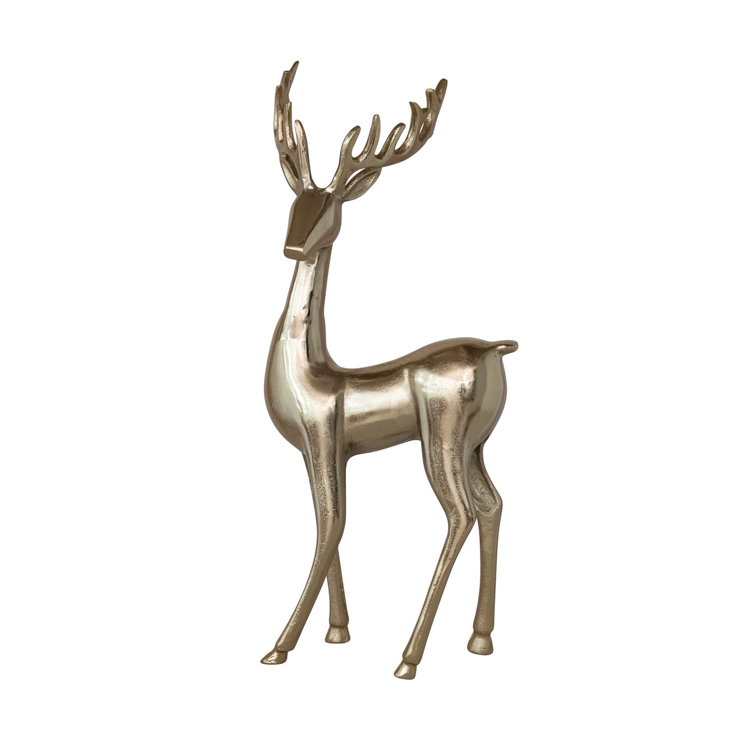 Cast Aluminum Gold Deer