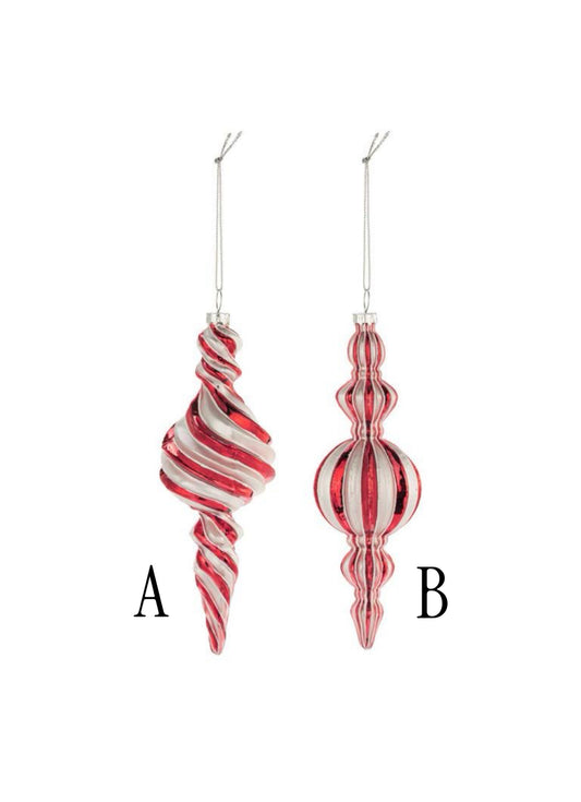 Candy Cane Finial Ornament