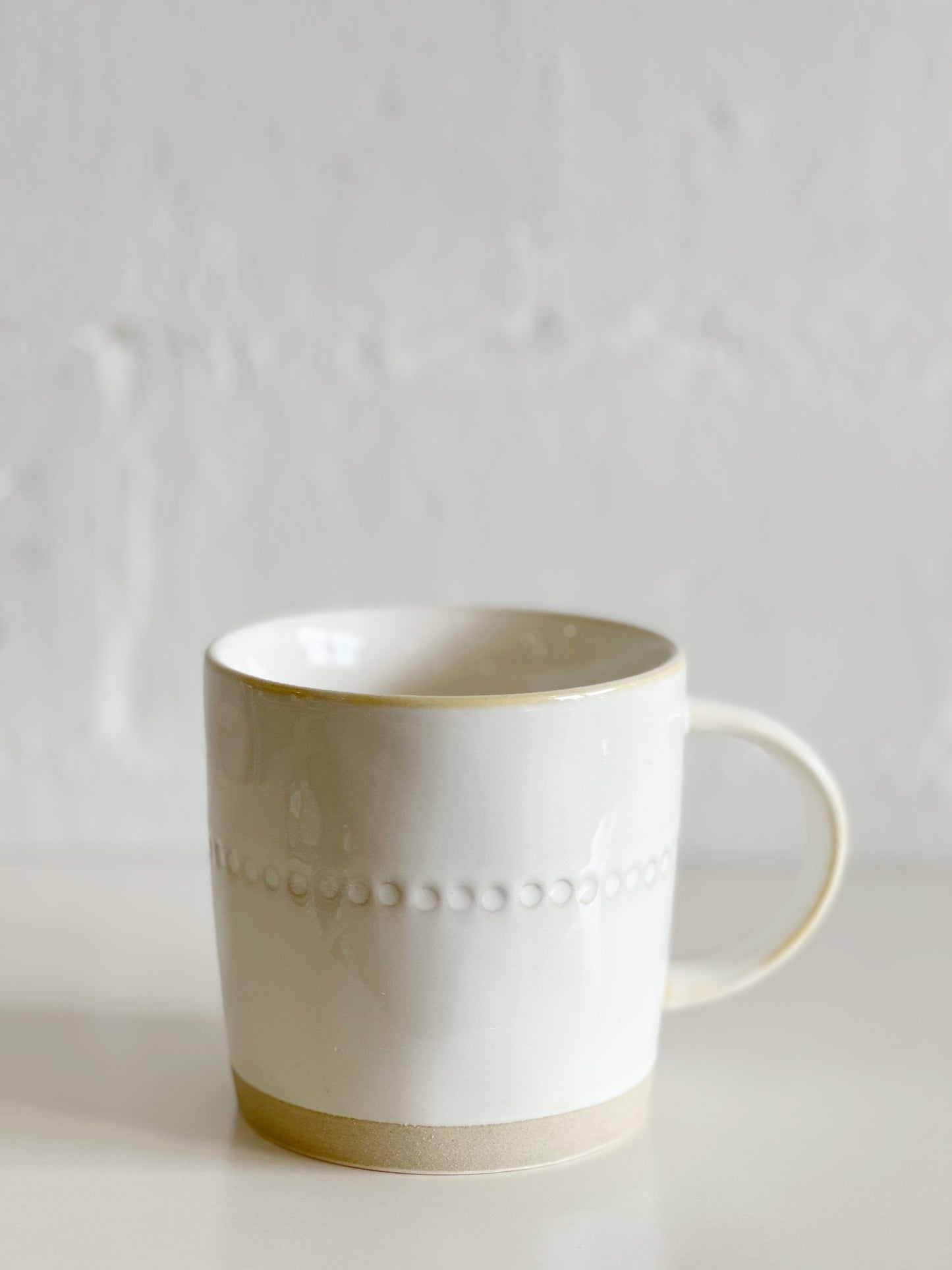 White Stoneware Mug