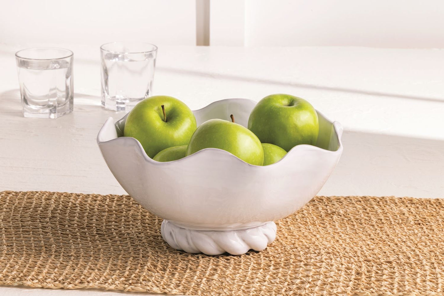 TWISTED BASE CERAMIC BOWL