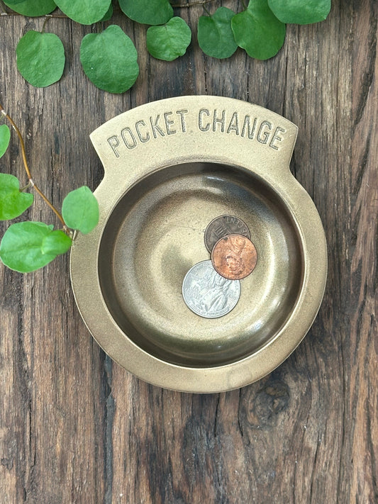 Brass Pocket Change Dish