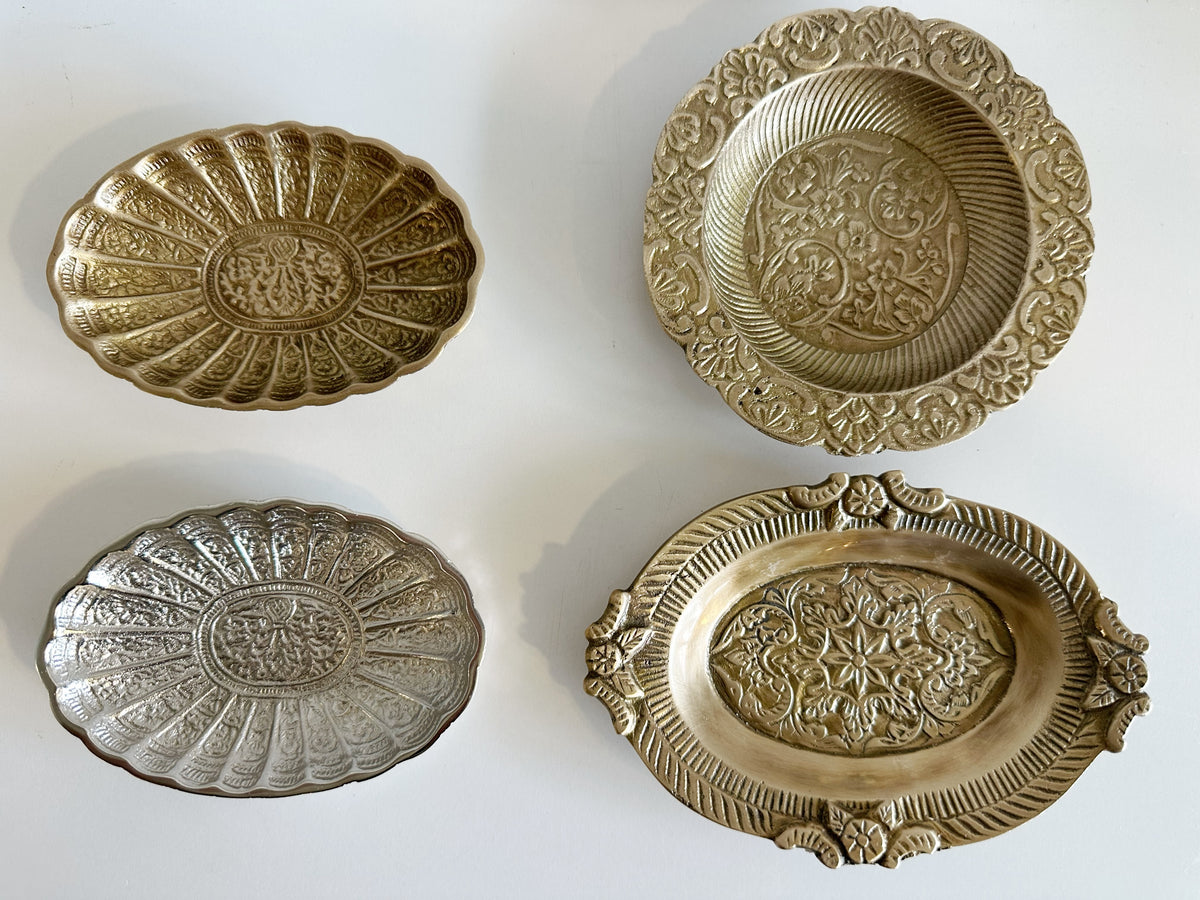 Scalloped Brass Dish - 4 styles available