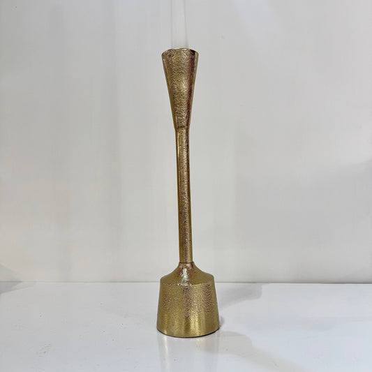 Gold Spartan 12" Candle Holder