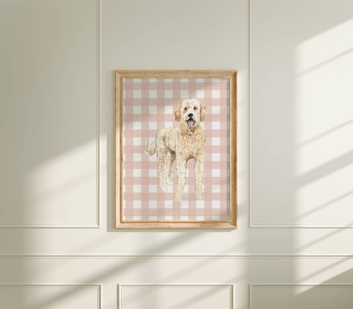 Goldendoodle Dog Art Print: 5" x 7" (vertical)