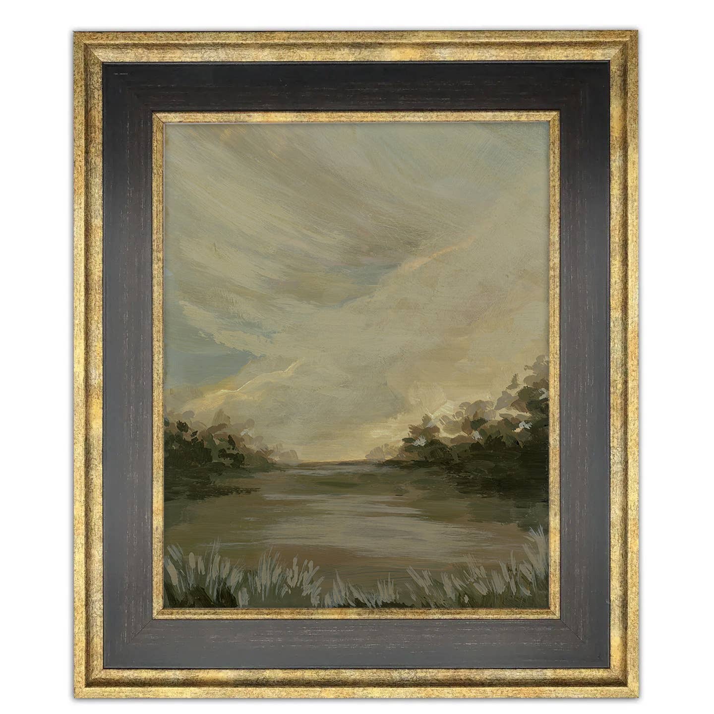 Antique Style Framed Art Print-Landscape-"Alive in the Light
