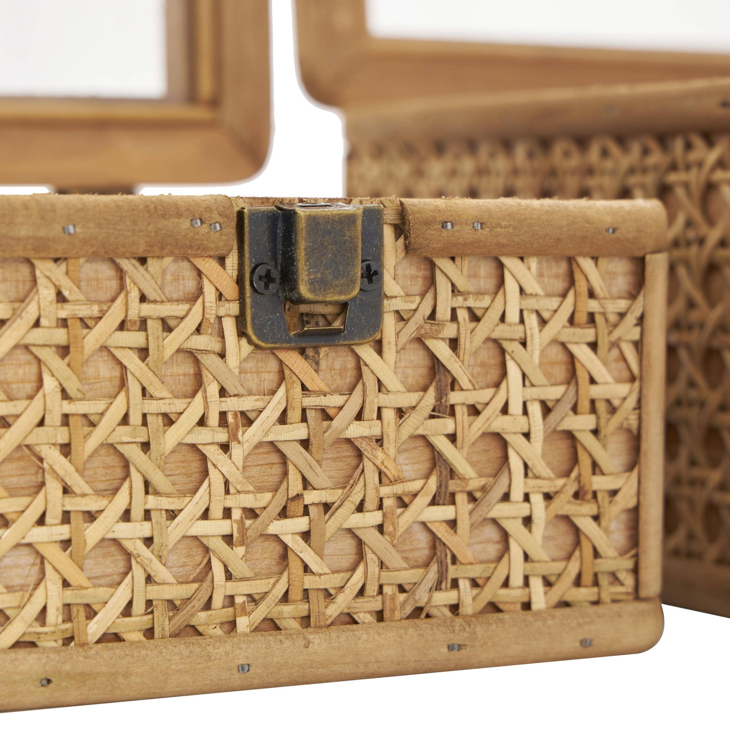 Natural Brown Rattan Box Set