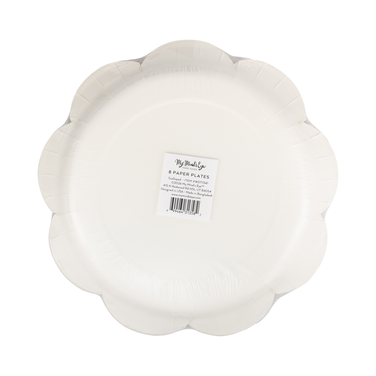WDT1341 - Scalloped Rust Paper Plates