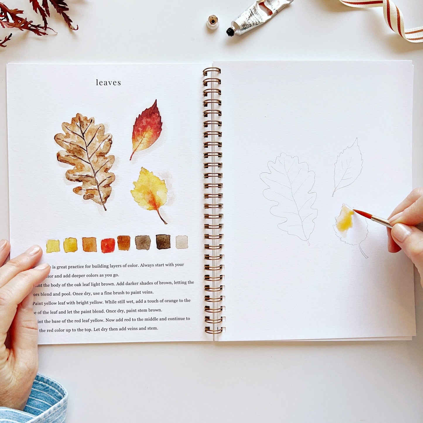 Autumn Fall Watercolor Workbook