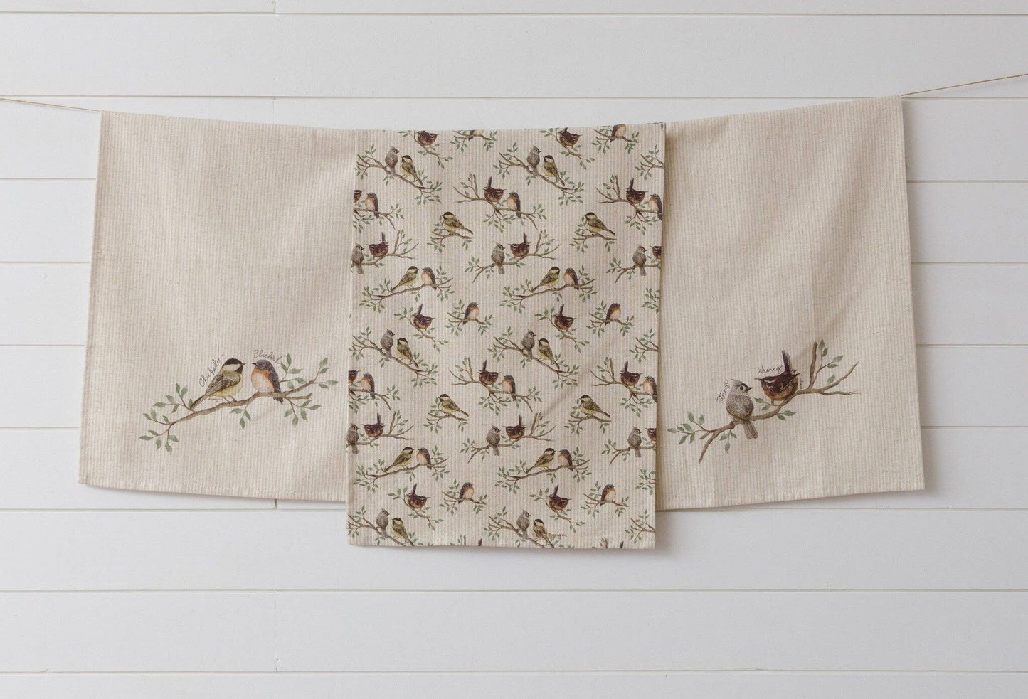 Tea Towels set of 3 - Birds On Branches