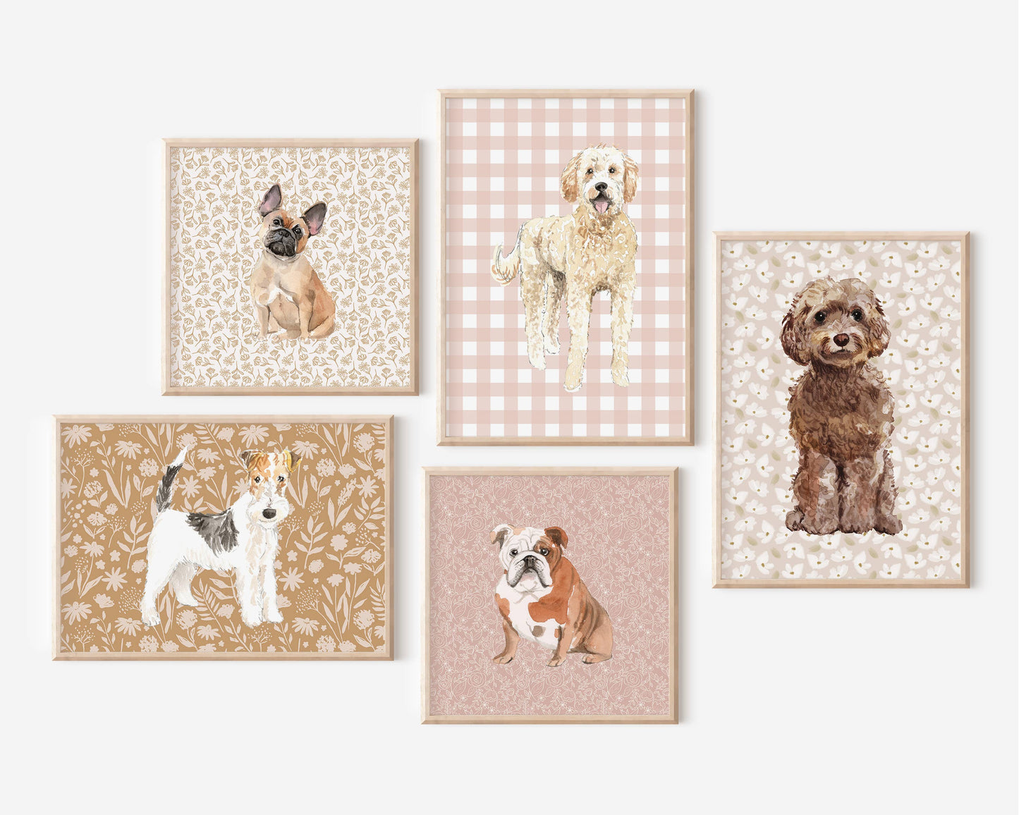 Goldendoodle Dog Art Print: 5" x 7" (vertical)