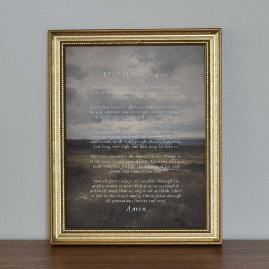 Ephesians Scripture Artwork: Print Only / 8x10