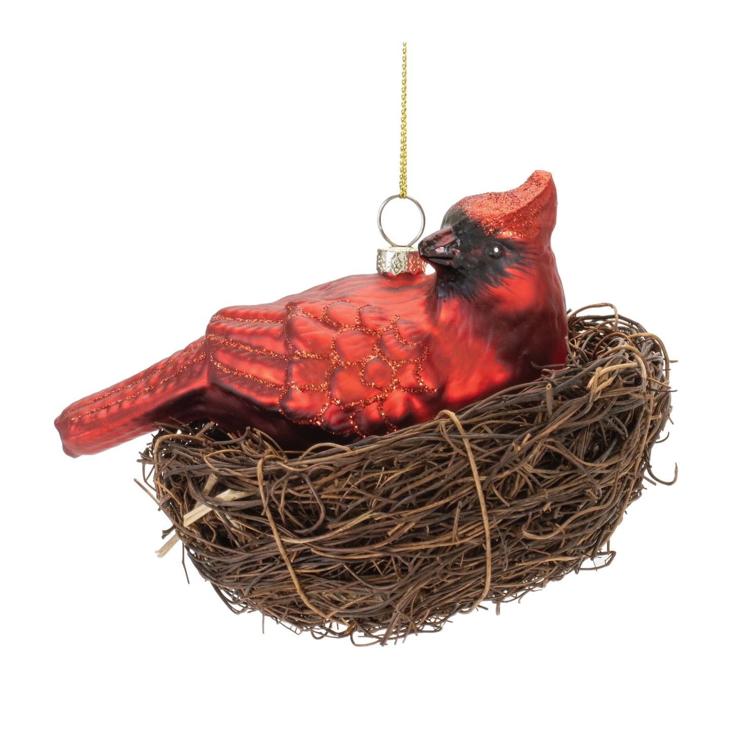 Cardinal in Nest Ornament