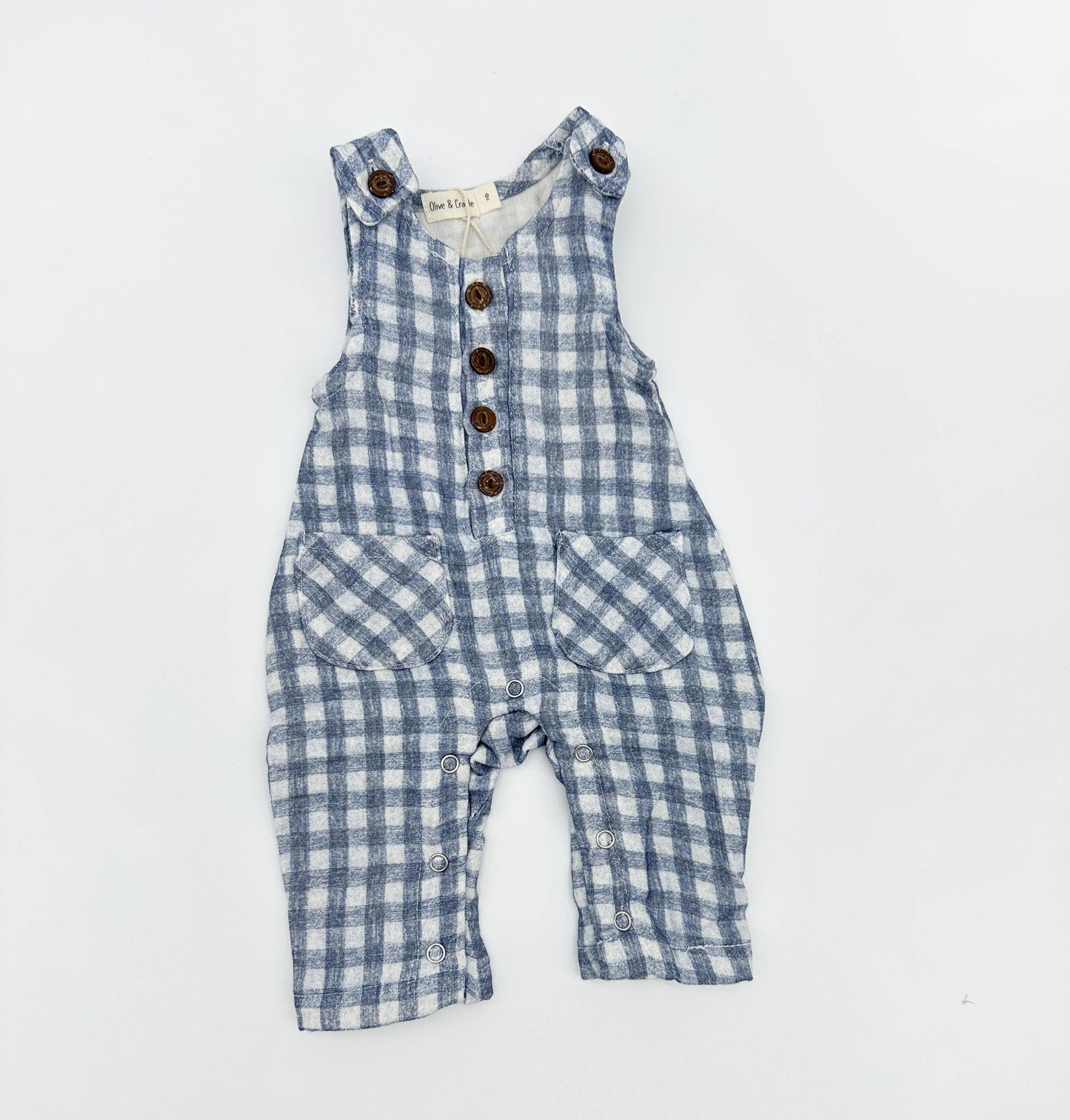 Muslin Jumper Gingham Pierre II: Blue gingham / NB