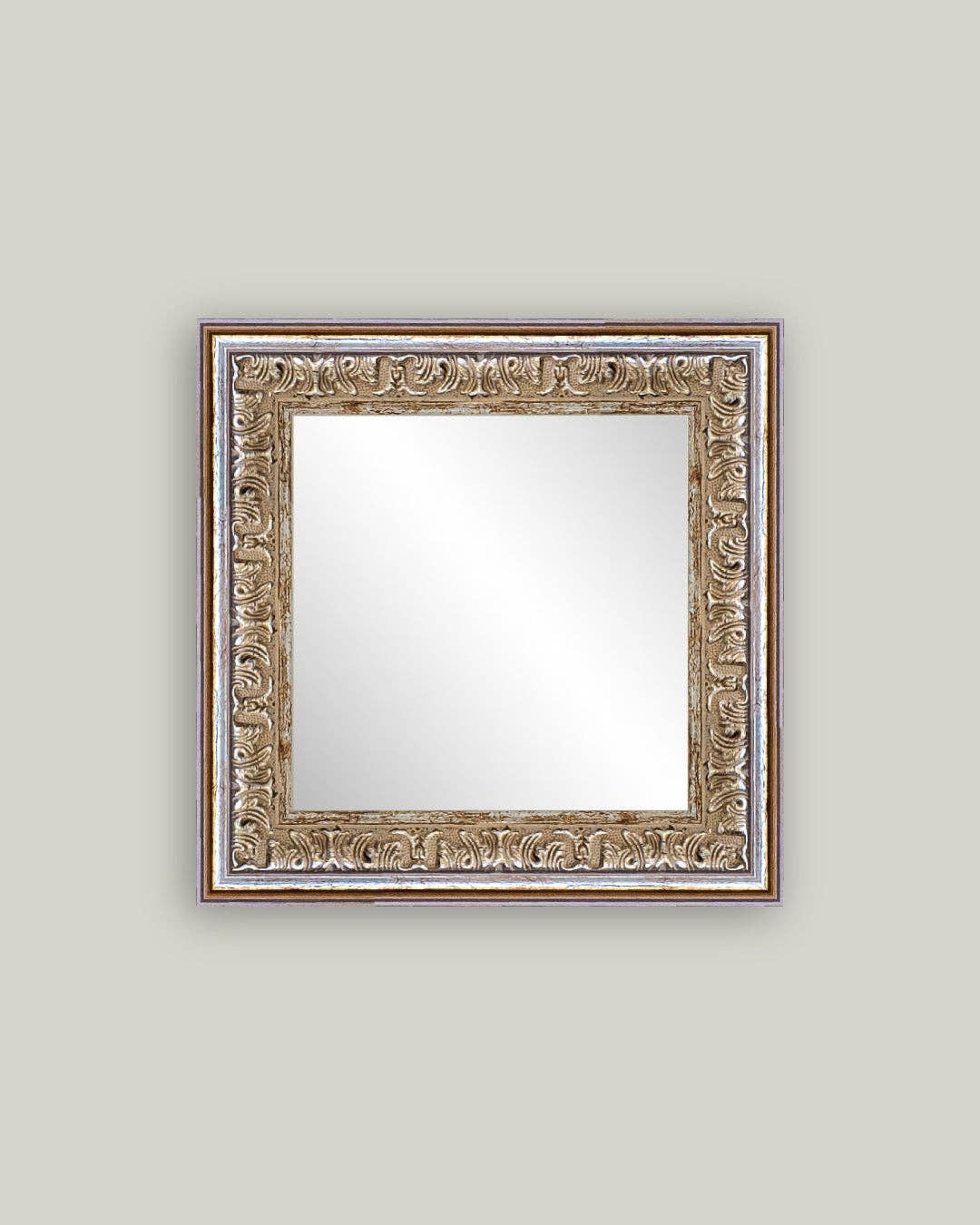 Silver Gold Framed Mirror: 8x10