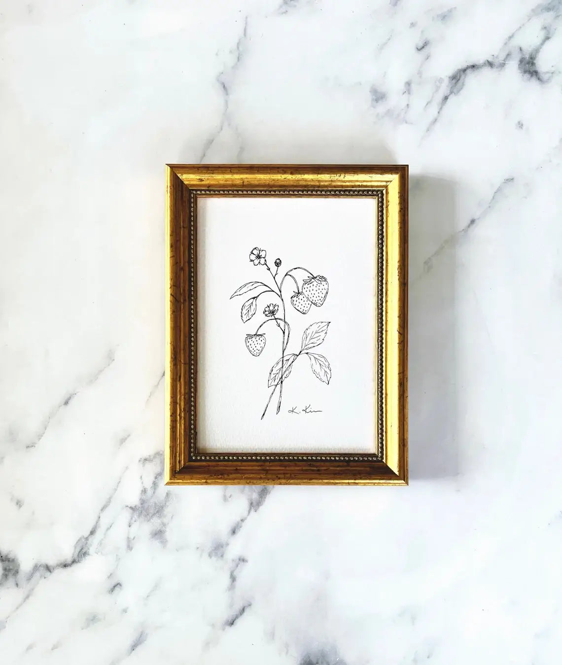 STRAWBERRIES - Art Print (unframed): 5x7"