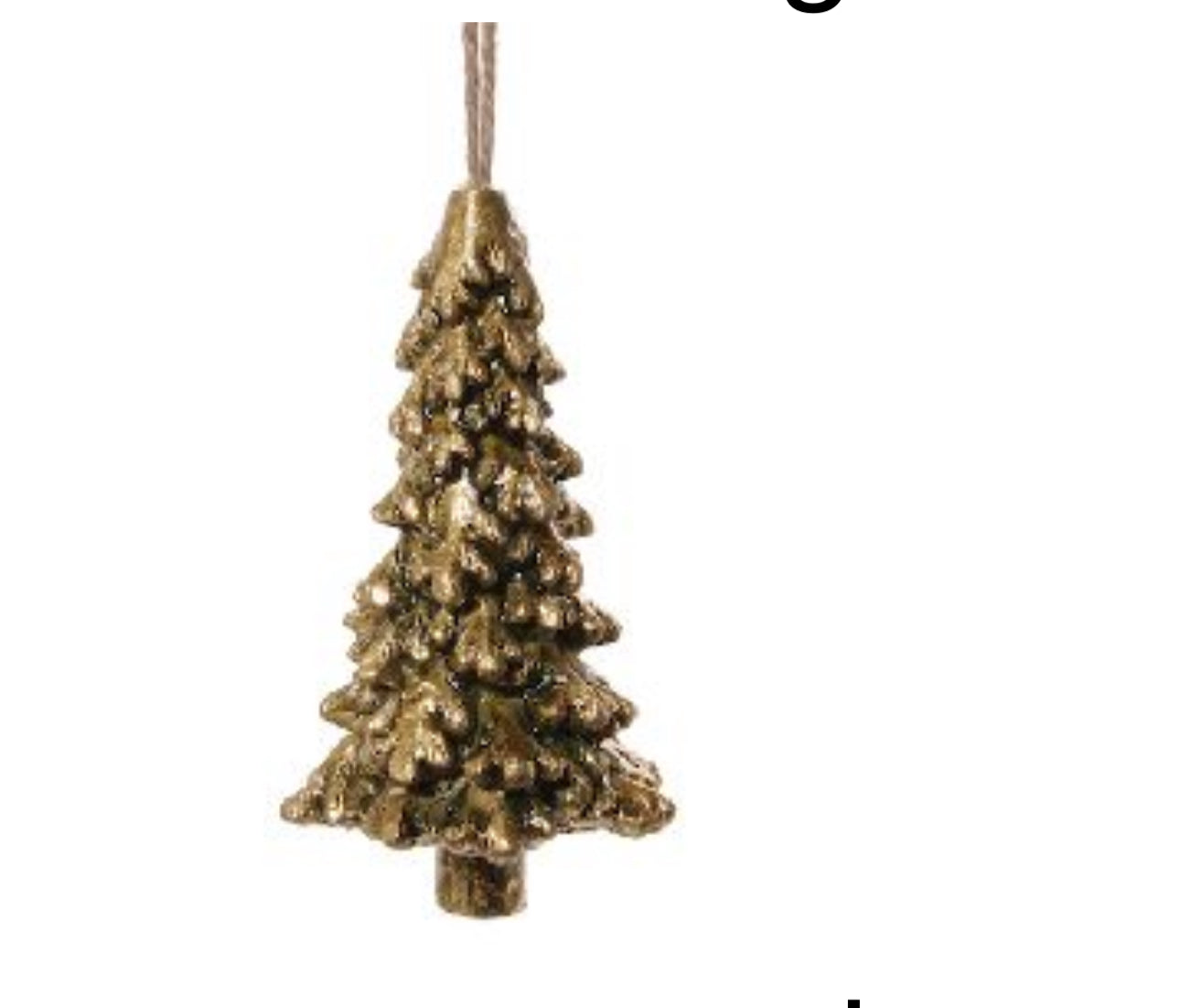 Gold Tree Ornament