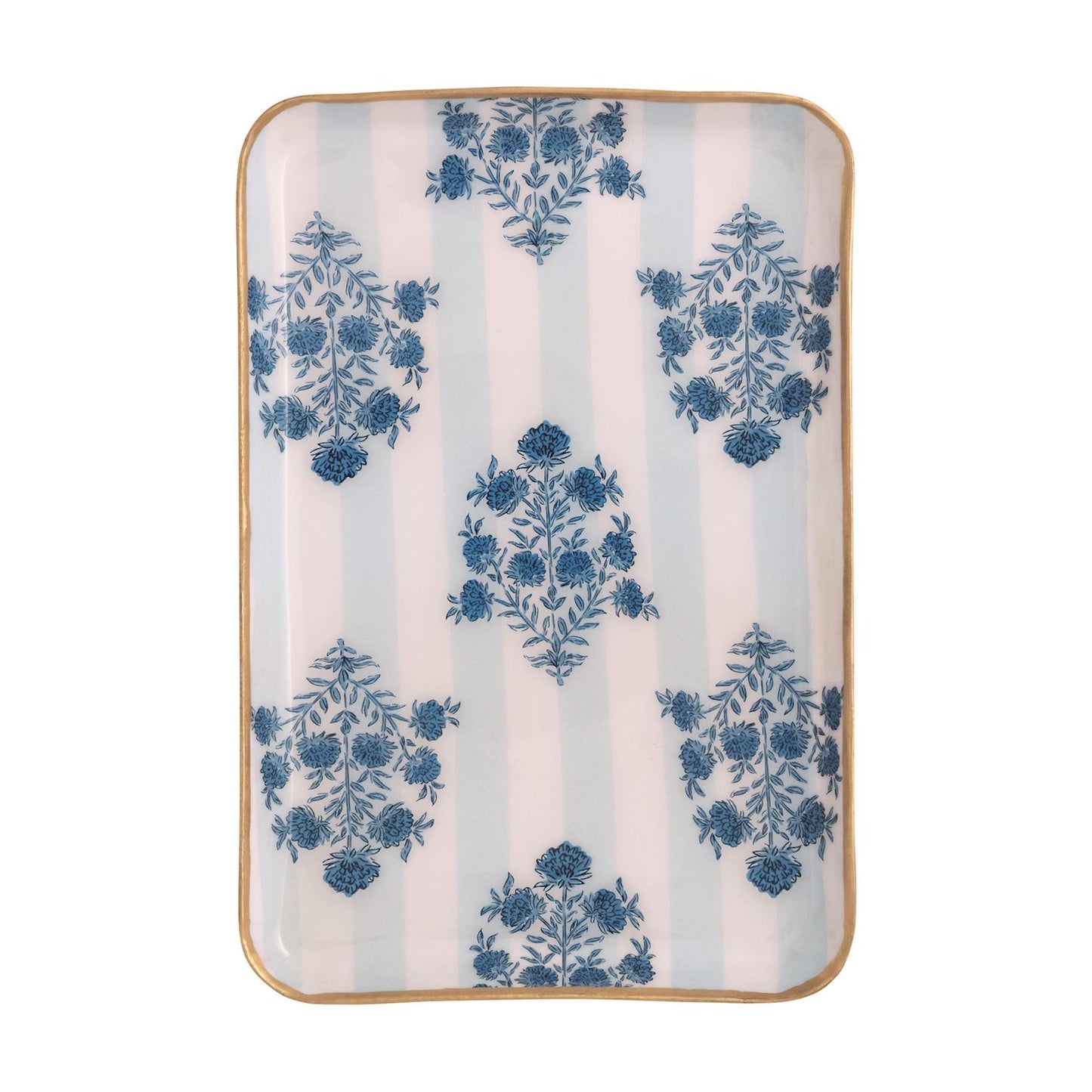 Blue Pattern Trays