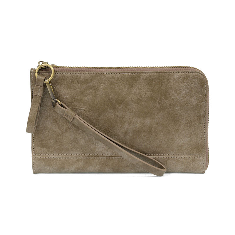 Distressed Metallic Karina Convertible Wristlet & Wallet