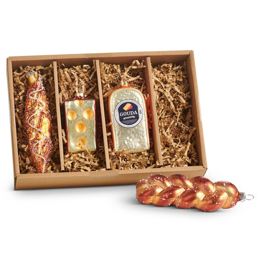 Box Of Bread And Cheese Ornaments