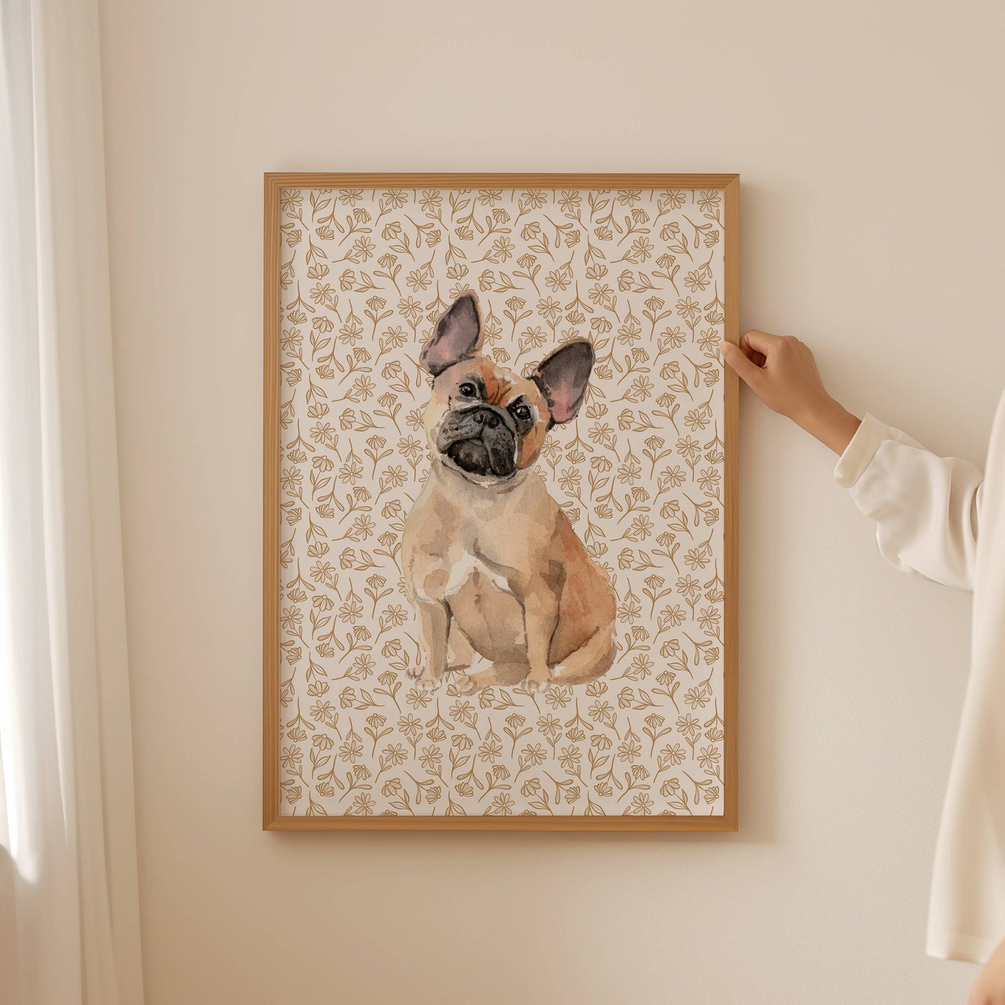 French Bulldog Art Print: 5" x 7" (vertical)