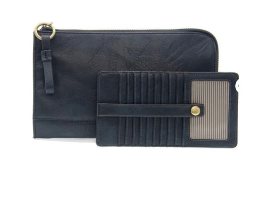 Vivid Navy Karina Convertible Wristlet & Wallet