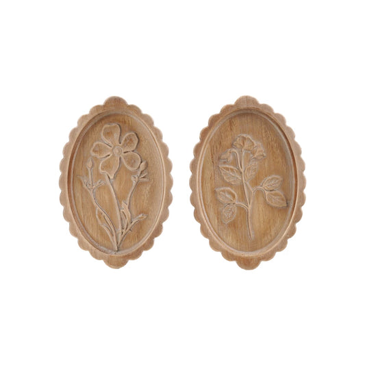 Wood Scalloped Wall Hanging