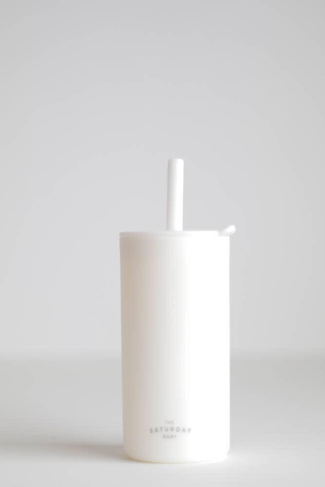 Kid Silicone Straw Cups: Sand