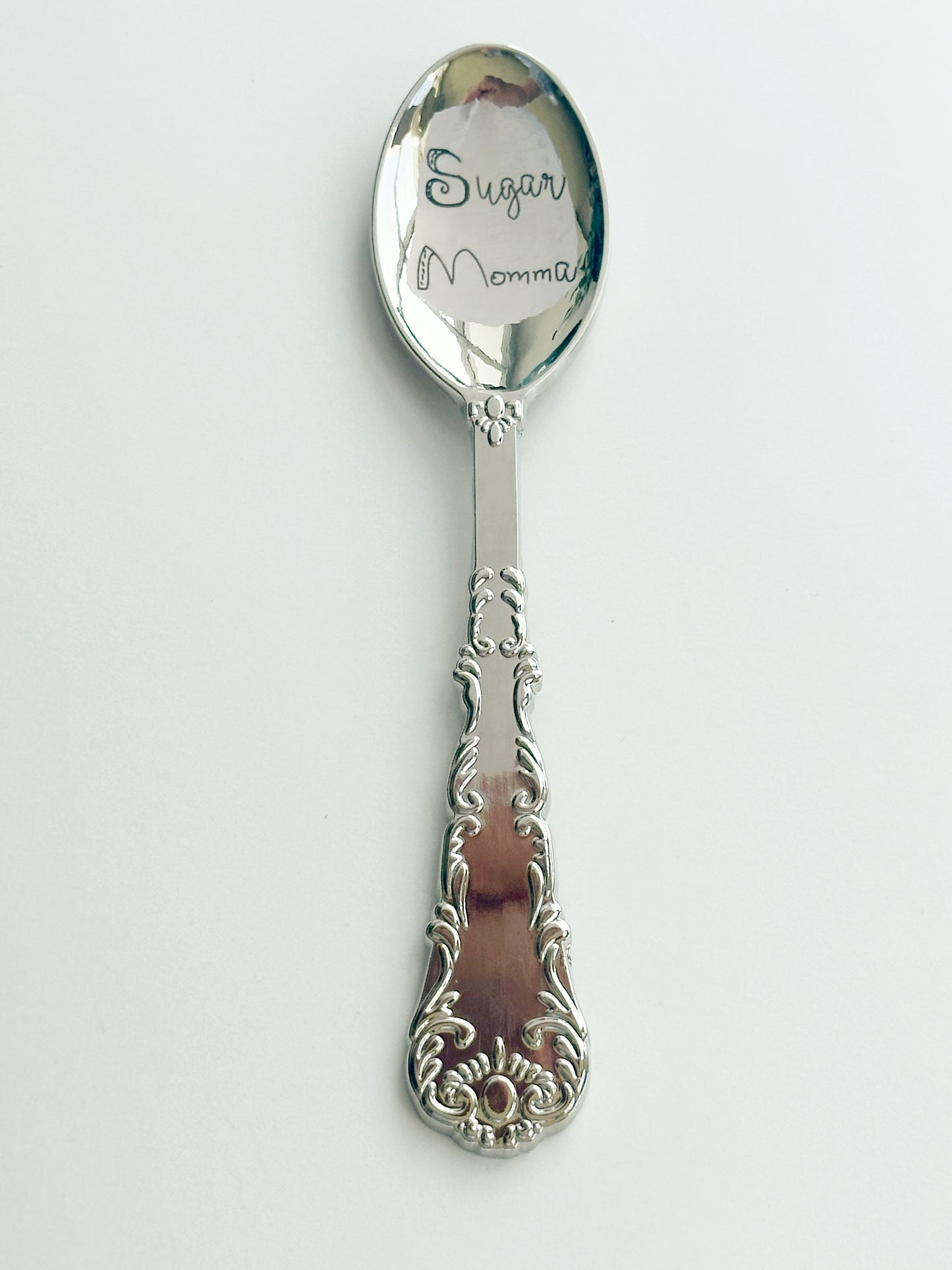 Silver Spoon - Engraved - Sugar Momma