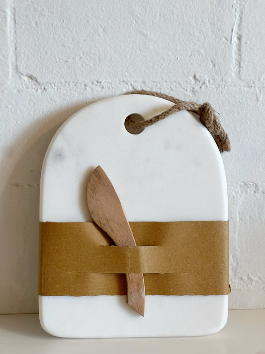 9" ARCH MARBLE SERVING BOARD