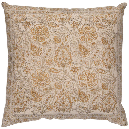 Celosia Block Print Pillow 18 x 18 inch
