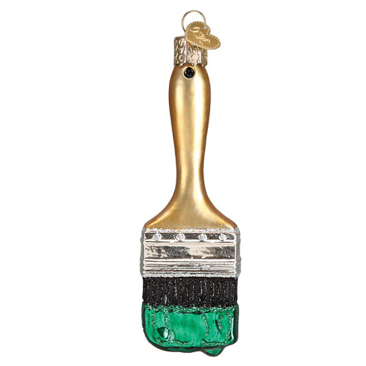 Green Paint Brush Ornament