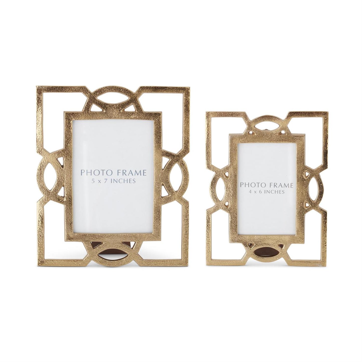 Textured Gold Metal Cutout Photo Frame