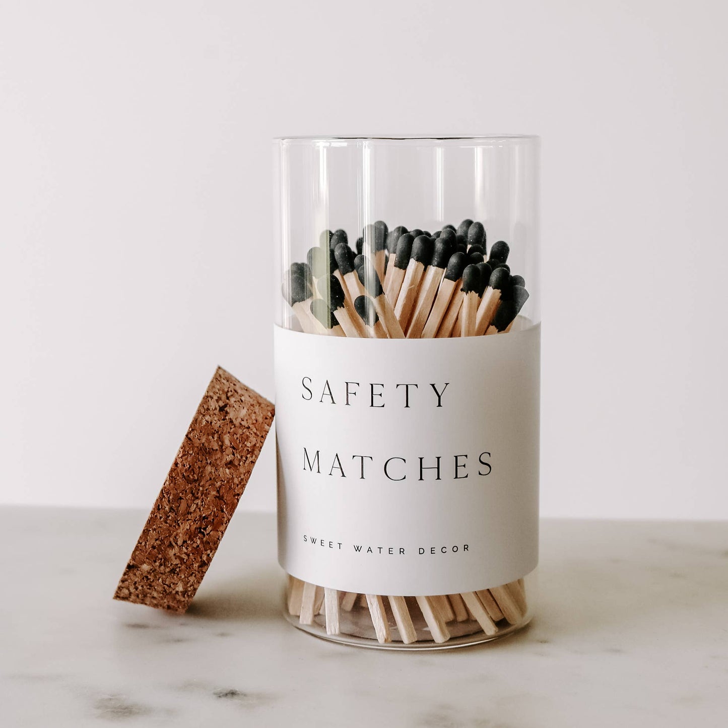 Medium Hearth Matches, Black Tip - Home Decor & Gifts