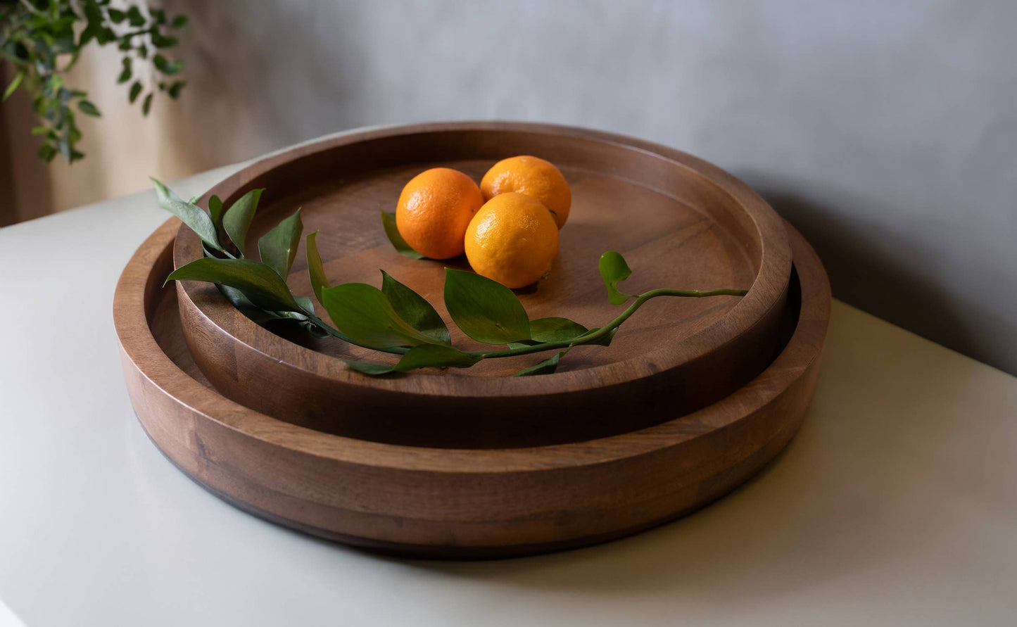 Med Round Serving Tray