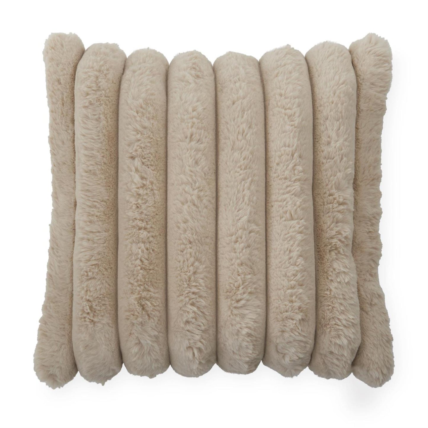 Tan Faux Fur Pillow