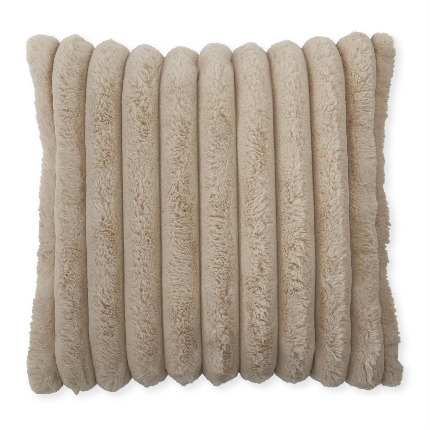 XL Tan Faux Fur Pillow