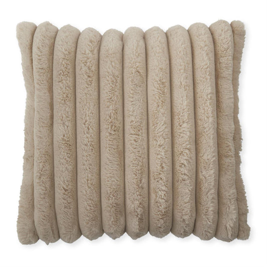 XL Tan Faux Fur Pillow