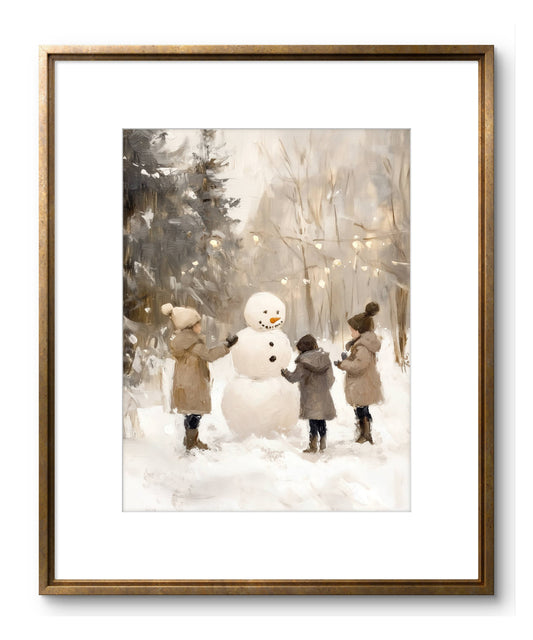Snowman - print: Print (unframed) / 5x7
