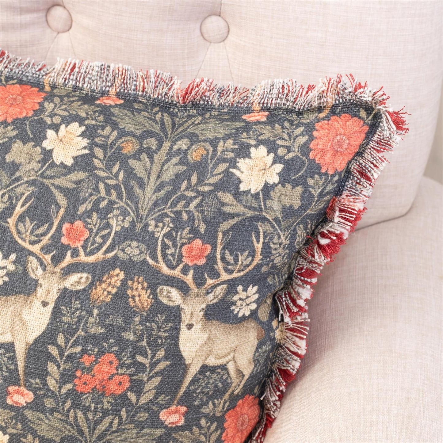 LUMBAR PILLOW - BALMORAL DEER PRINT
