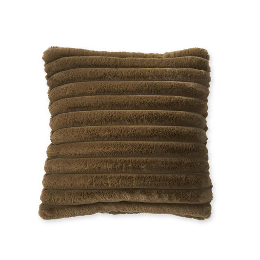 18” Olive Faux Fur Pillow