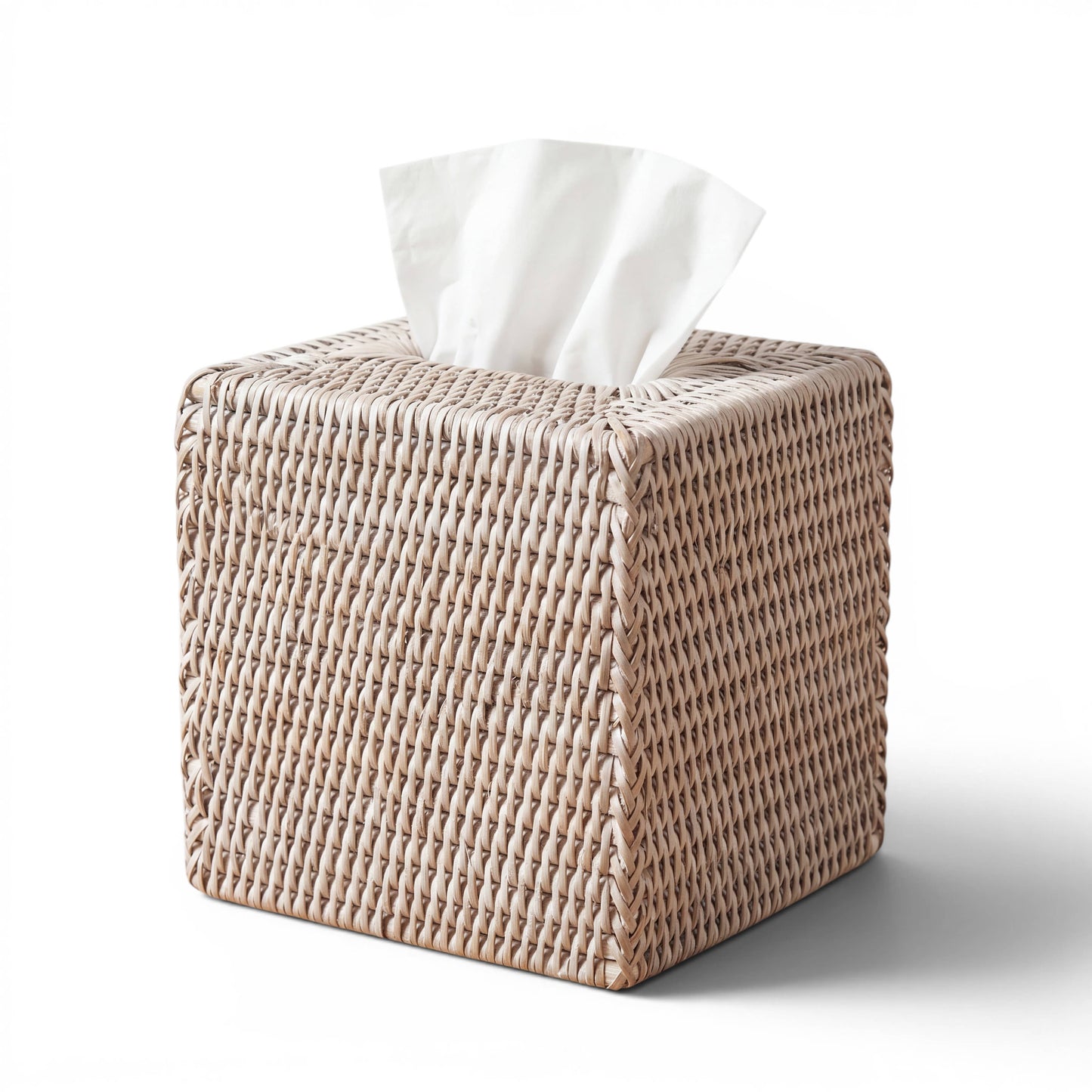 Square Tissue Box : Natural