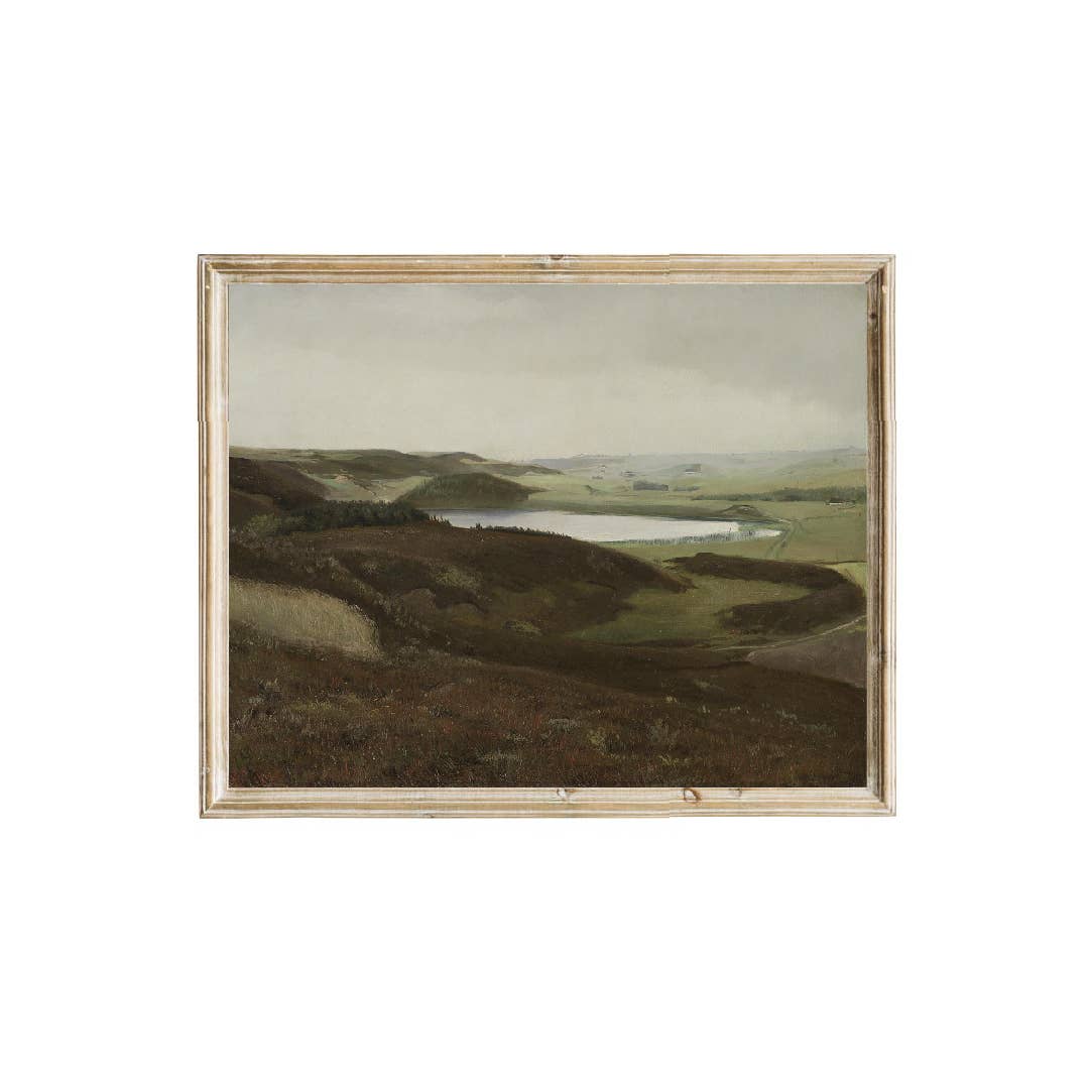 Vintage Landscape Print: 11x14in