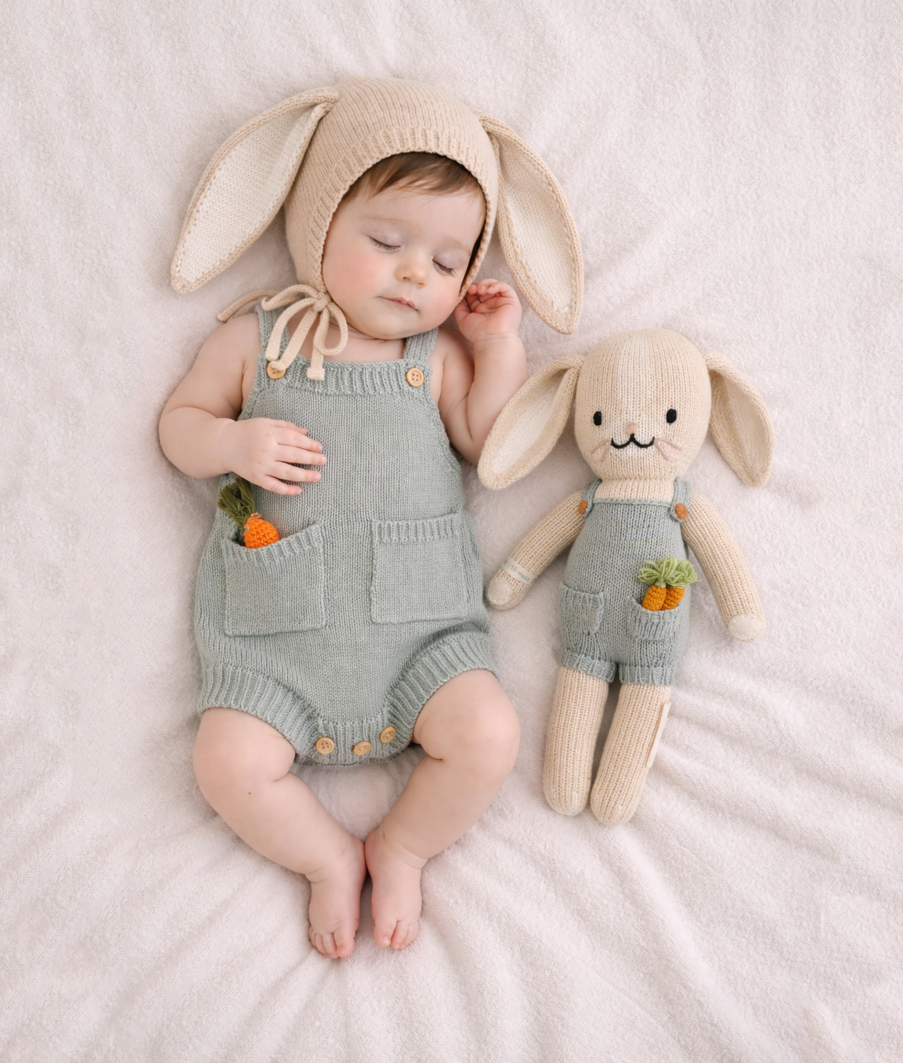 Henry Dusty Blue Romper: 0-3m