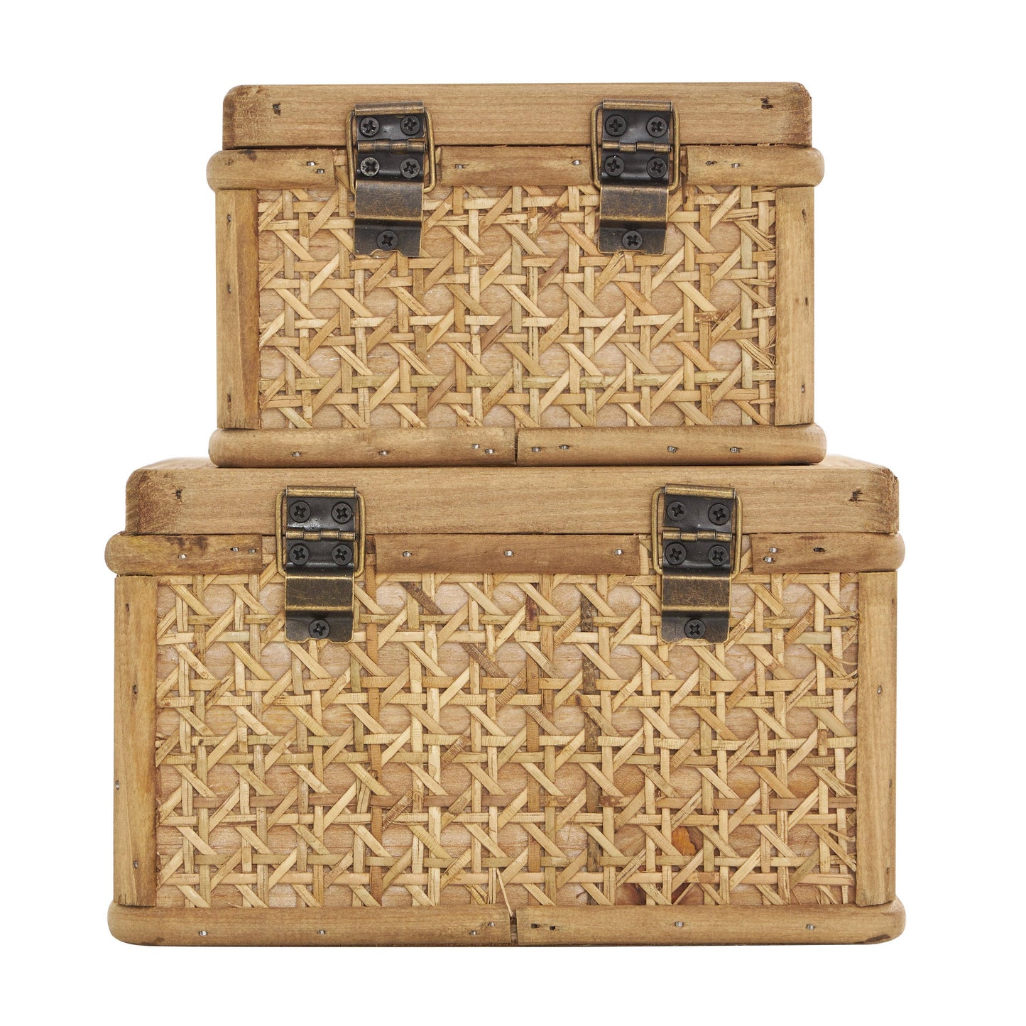 Natural Brown Rattan Box Set
