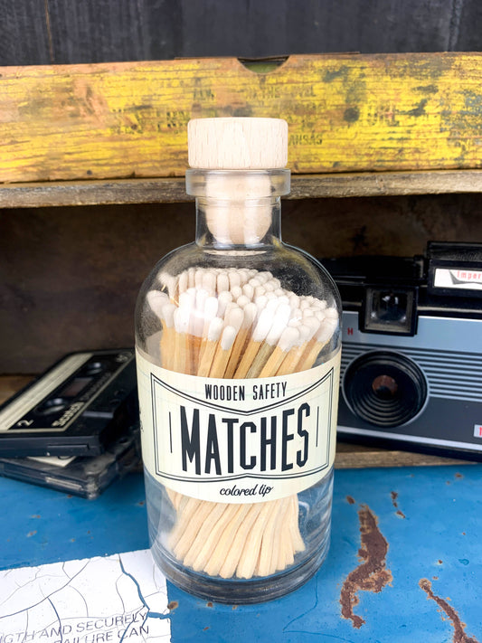 Vintage Apothecary White Matches: White