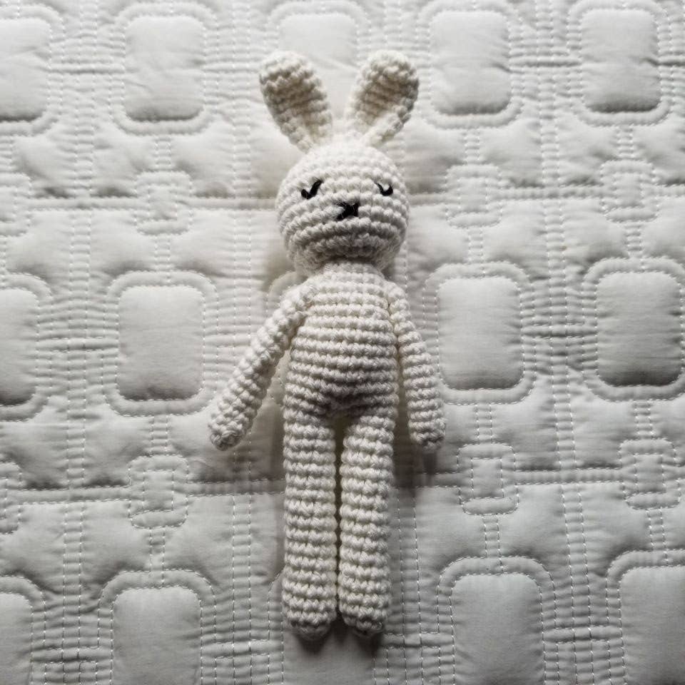 Baby Toy Knitted Bunny Rattle