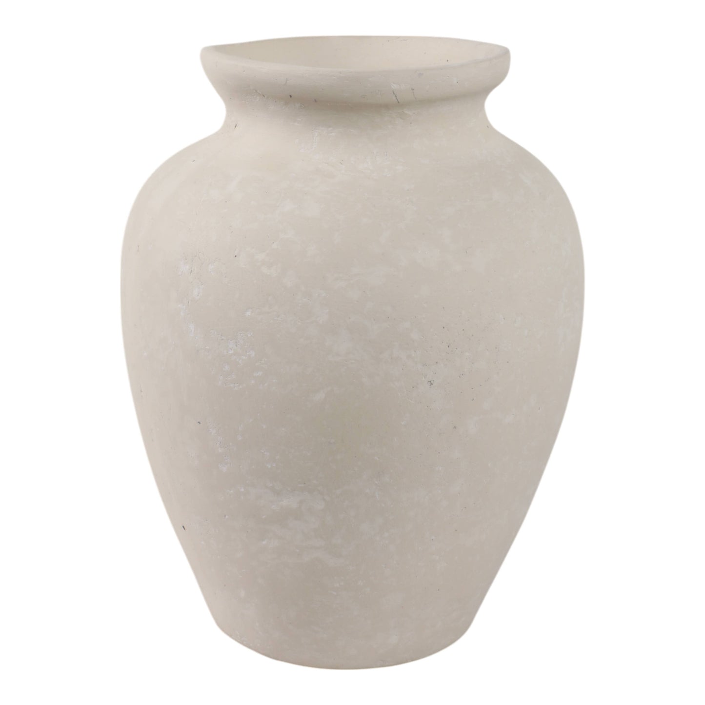 Ivory Paper Mache Solid Traditional Jug