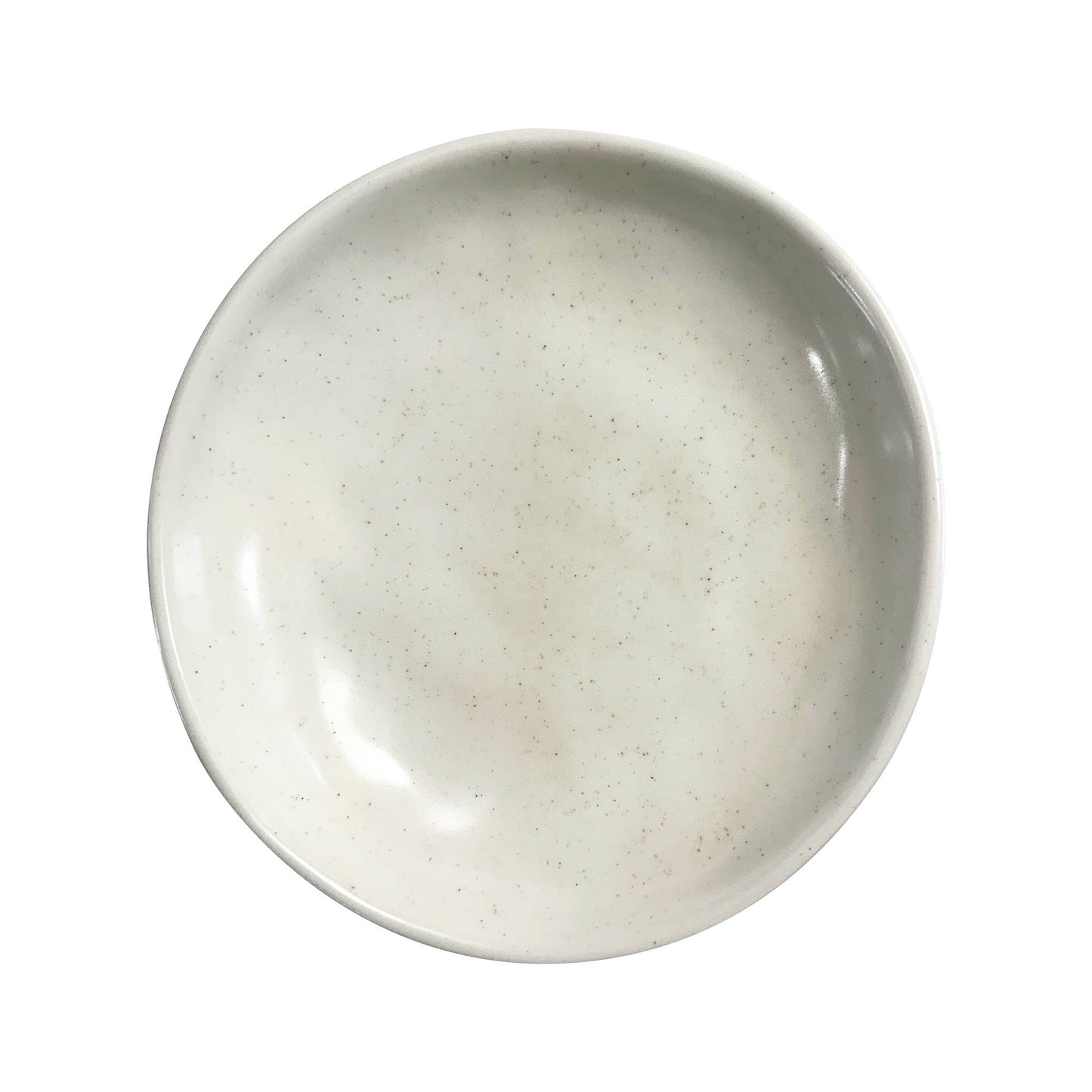 White Ceramic Fruit Bowl, 3.5" x 8" x 9"