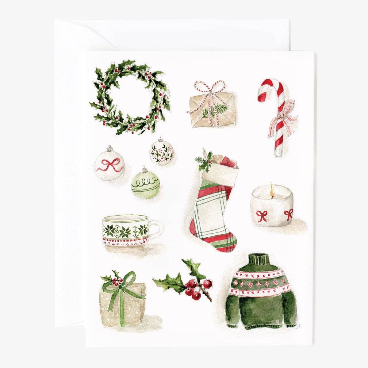 Classic christmas notecard set