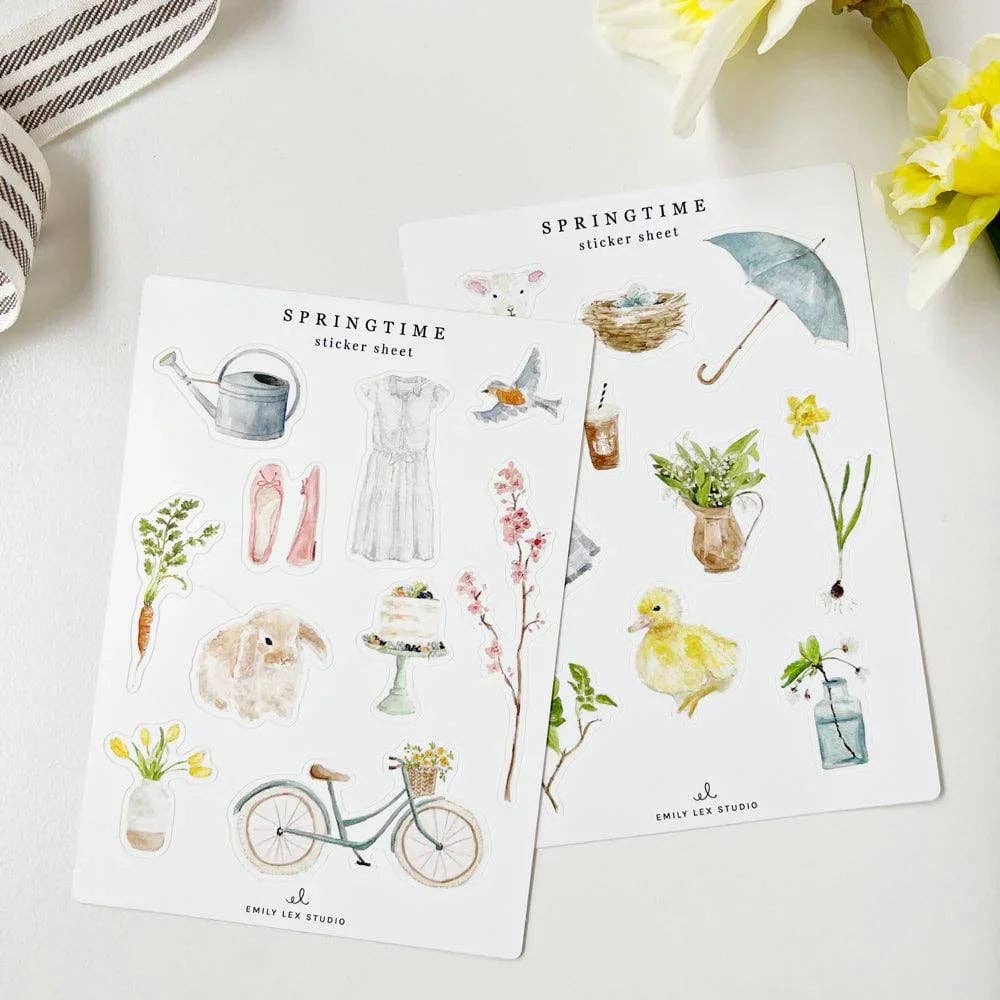 Springtime sticker sheets – Vintage Barn Chicks